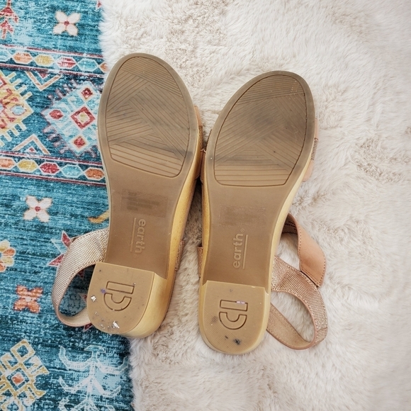 Earth Chestnut Platform Sandal Women US 10 - Picture 12 of 12